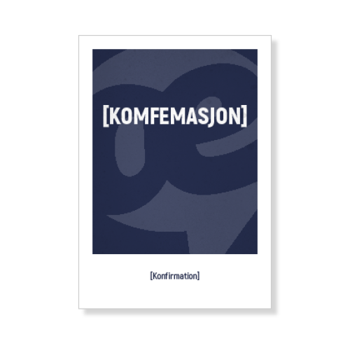 [Komfemasjon] Konfirmation - Dreng