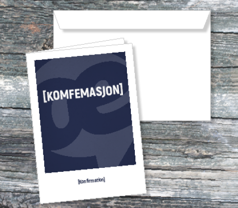 [Komfemasjon] Konfirmation - Dreng