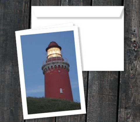 Bovbjerg Fyr i aftenlys