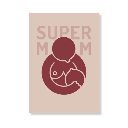 Super Mom - Rødbrun