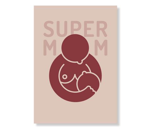 Super Mom - Rødbrun