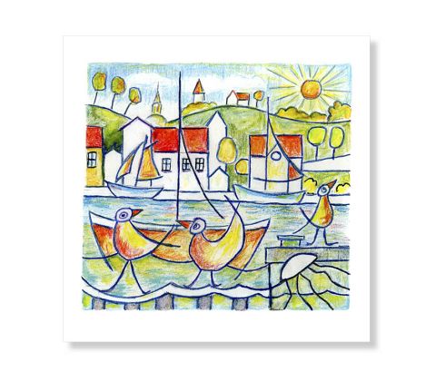 Fugle på molen - kort