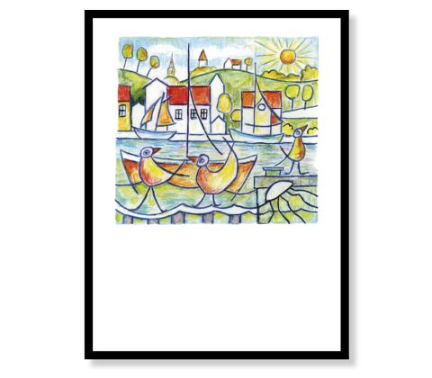 Fugle på molen - plakat