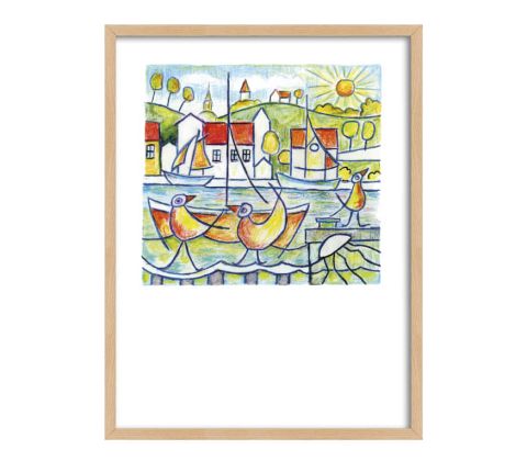 Fugle på molen - plakat