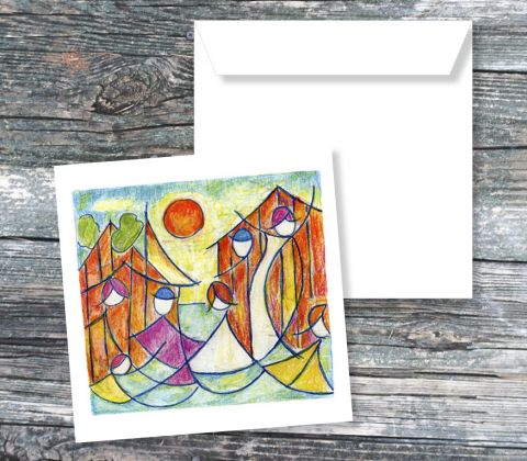 Røde fiskerhuse - kort