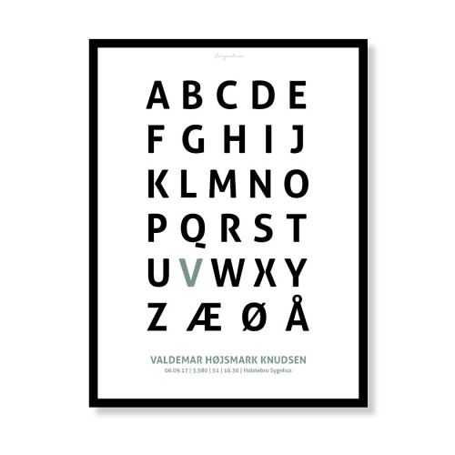 Alfabetplakat - Dreng