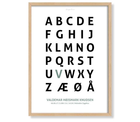 Alfabetplakat - Dreng