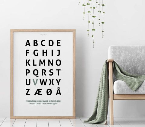 Alfabetplakat - Dreng