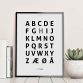 Alfabetplakat - Hygge