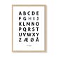 Alfabetplakat - Hygge