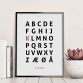 Alfabetplakat - Kærlighed