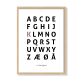 Alfabetplakat - Kærlighed