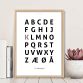 Alfabetplakat - Kærlighed