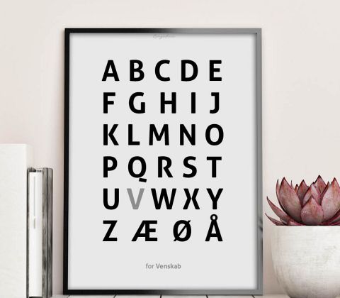 Alfabetplakat - Venskab