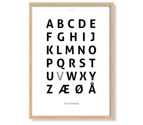 Alfabetplakat - Venskab