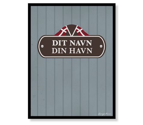 Dit Kutterskilt - dit navn/din havn