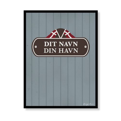 Dit Kutterskilt - dit navn/din havn
