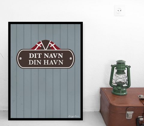 Dit Kutterskilt - dit navn/din havn