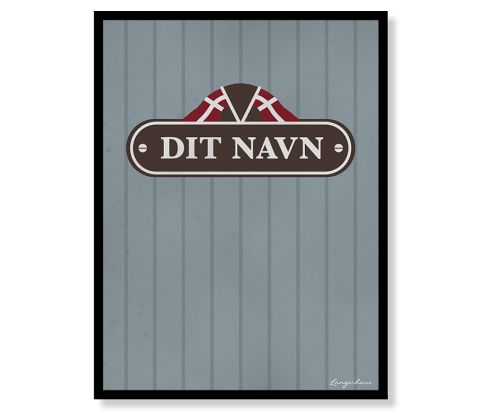 Dit kutterskilt - dit navn