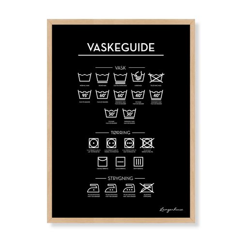 Vaskeguide - sort