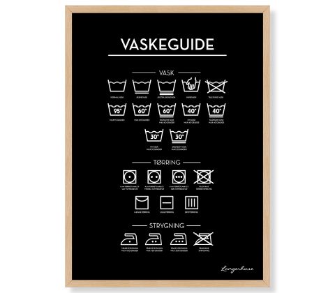 Vaskeguide - sort