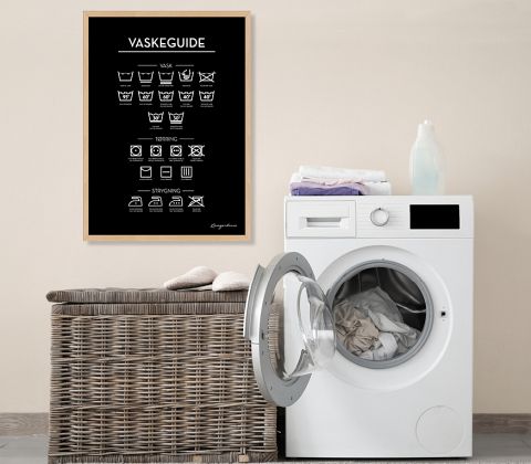 Vaskeguide - sort