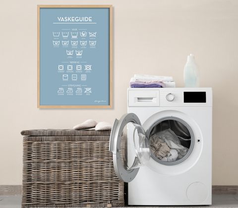 Vaskeguide - blå