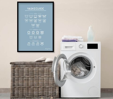 Vaskeguide - blå