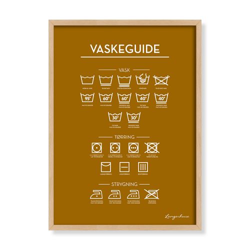 Vaskeguide - okkergul