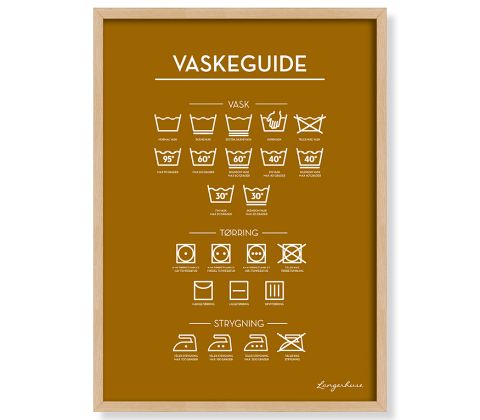 Vaskeguide - okkergul