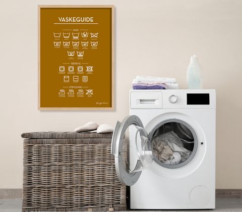 Vaskeguide - okkergul