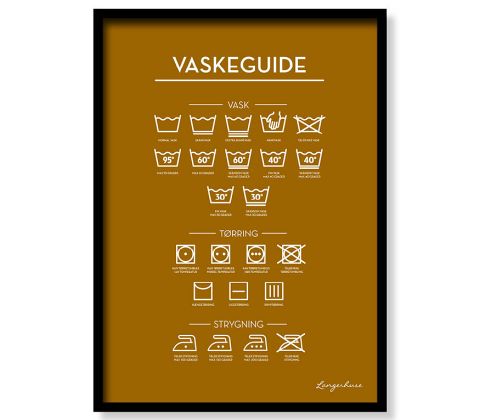 Vaskeguide - okkergul