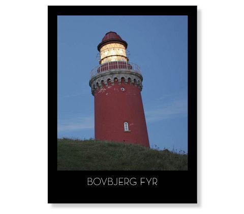 Bovbjerg Fyr i aftenlys
