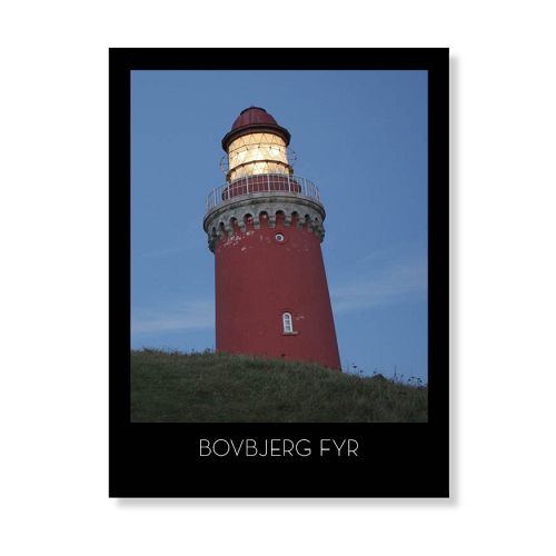 Bovbjerg Fyr i aftenlys