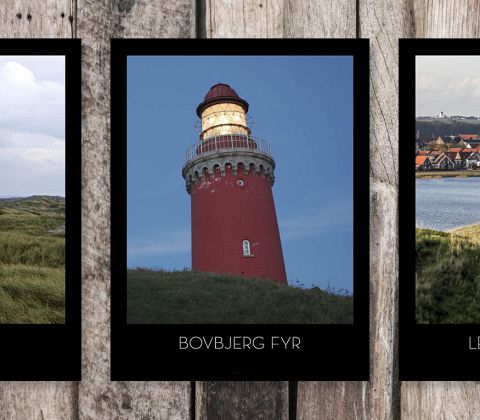 Bovbjerg Fyr i aftenlys