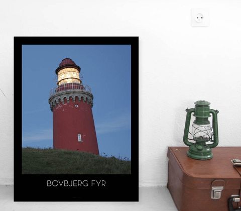 Bovbjerg Fyr i aftenlys