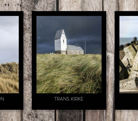 Trans Kirke mod mørk uvejrshimmel